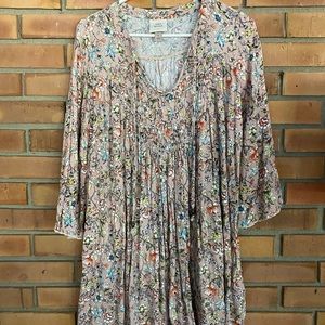 Floral Boho Dress/Tunic Top